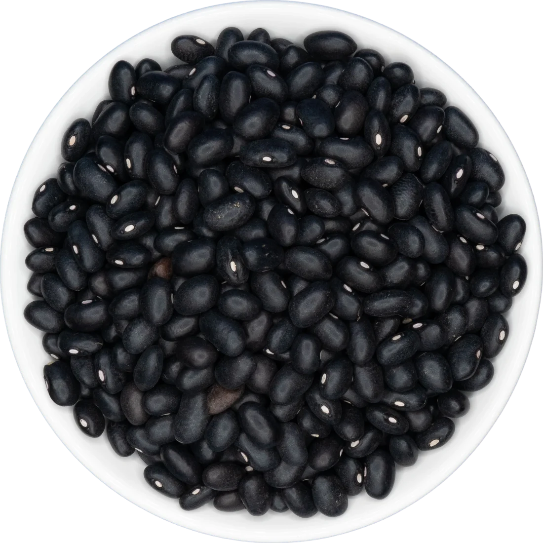 Black turtle beans from TFB Trading in a white bowl